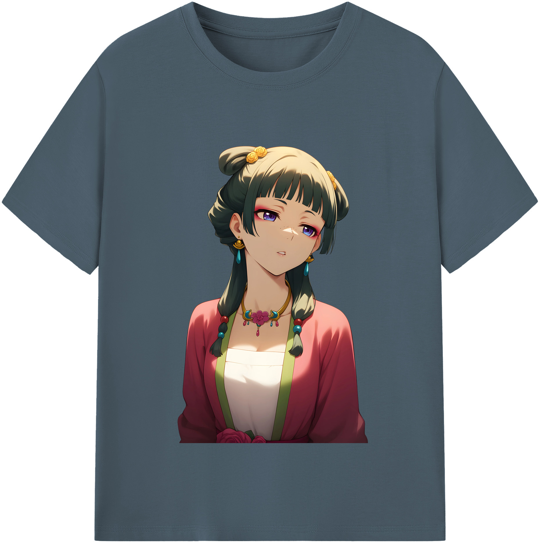 （画像用） 薬屋のひとりごと The Apothecary Diaries 綿100％半袖Tシャツ（フロントプリント）